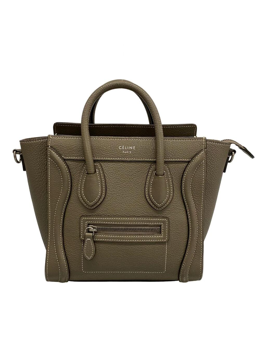 Celine Luggage Nano Shopper Gray #343562C18B